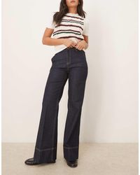 GANT - Wide Flare Stretch Tailored Jeans - Lyst