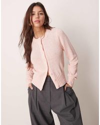 ASOS - Cárdigan Con Cuello Redondo De Punto Texturizado De - Lyst