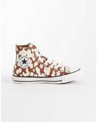 Converse - Chuck taylor all star xx - baskets montantes à imprimé vache - marron et noir - Lyst