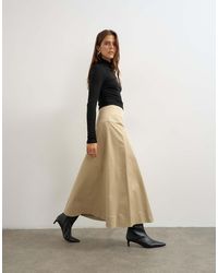 TOPSHOP - Wrap Waistband Detail Trench Skirt - Lyst