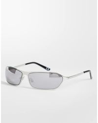ASOS - Wrap Metal Frame Sunglasses - Lyst