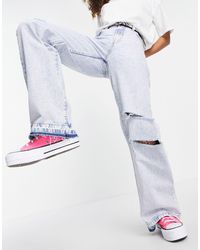 Jeans a zampa d'elefante Bershka da donna - Fino al 50% di sconto | Lyst