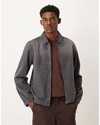 ASOS - Bomber Style Denim Jacket - Lyst