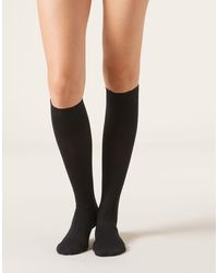 Calzedonia - Wool And Cotton Long Socks - Lyst