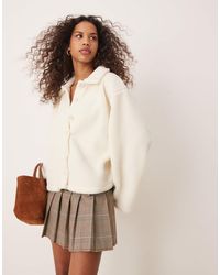 ASOS - – langärmlige strickjacke aus teddyfell - Lyst
