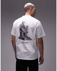 Carhartt - Camiseta Blanca De Corte Suelto Con Estampado Arcan De - Lyst