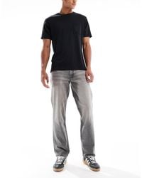 ASOS - Vaqueros De Corte Recto Con Lavado Gris De - Lyst