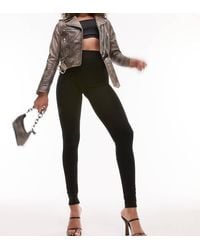 TOPSHOP - Full Length Heavy Weight legging With Deep Waistband - Lyst