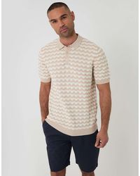 Threadbare - Wavy Stripe Textured Knitted Polo - Lyst
