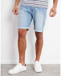 Threadbare - 'Edmonton' Turn Up Denim Shorts - Lyst