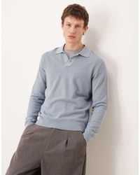 Mango - Cotton Mix Knit Polo Top - Lyst