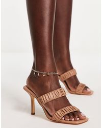 EVER NEW - Ruched Strap Heel - Lyst