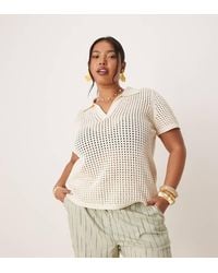 ASOS - Asos Design Curve Relaxed Dad Shorts With Linen - Lyst