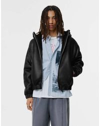 Pull&Bear - Jack Van Imitatie Schapenvacht Met Leereffect - Lyst