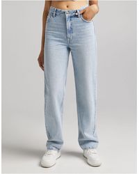 Jeans dritti Bershka da donna - Fino al 55% di sconto | Lyst