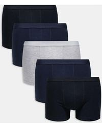 ASOS - 5 Pack Jersey Trunk - Lyst