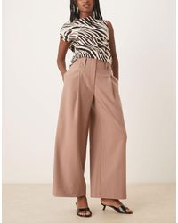 ASOS - Curve Tailored Cropped Trousers With Tab Waist Detail - Lyst