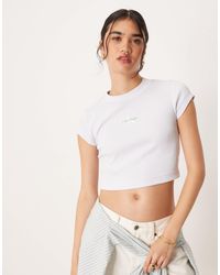 Calvin Klein - – knapp geschnittenes t-shirt - Lyst