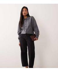 ASOS - Asos Design Petite Slim Barrel Jean - Lyst