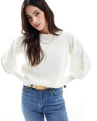 Miss Selfridge - Pointelle Stich Jumper - Lyst