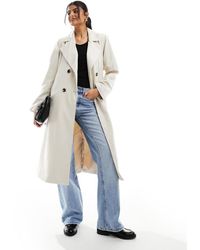 Pieces - Belted Trench Coat - Lyst