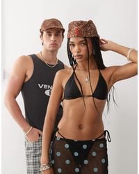Collusion - Unisex – flache kappe mit mehrfarbigem leopardenmuster - Lyst