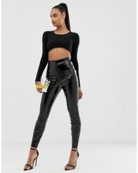 ASOS Spray On Vinyl Pants - Black
