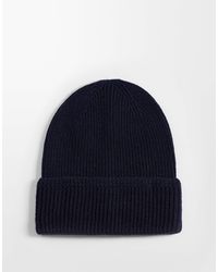 ASOS - – gerippte strickmütze - Lyst