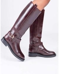OFF THE HOOK - Warren Leather Knee-High Riding Boots - Lyst