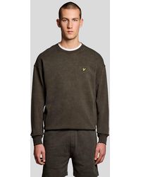 Lyle & Scott - Mid Layers Heavy Laundered Crew Neck Sweatshirt - Lyst