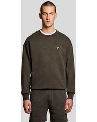 Lyle & Scott - Mid Layers Heavy Laundered Crew Neck Sweatshirt - Lyst