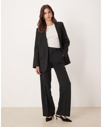 Mango - Capsule Pleated Front Tailored Straight Leg Pants - Lyst
