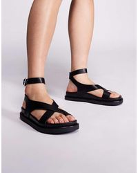 River Island - Strappy Flat Sandal - Lyst