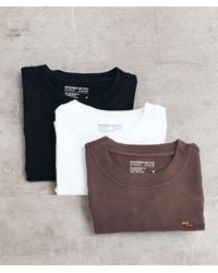 Abercrombie & Fitch - 3 Pack Icon Logo Heavyweight Long Sleeve T-Shirts - Lyst