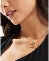 Pieces - Sport Core Tennis Ball Necklace - Lyst