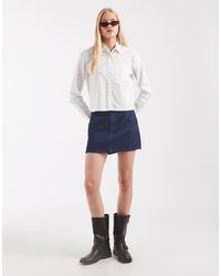 Lacoste - Regular Fit Jaquard Stripe Cropped Poplin Shirt - Lyst