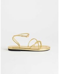 TOPSHOP - Emma Strappy Flat Sandal - Lyst