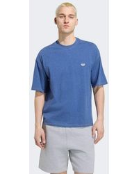 adidas Originals - Trefoil Essentials Melange Loose Cropped Tee - Lyst