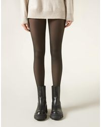 Calzedonia - 120 Denier Sheer-Effect Thermal Tights - Lyst