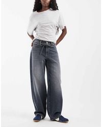 ONLY - Gianna Tie Waist Straight Leg Jeans - Lyst