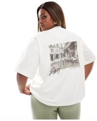 4th & Reckless - Oversized Paris Back Graphic T-shirt - Lyst
