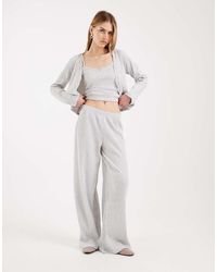 Miss Selfridge - Brushed Rib Trouser Co-Ord - Lyst
