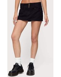Edikted - Mckinley Denim Mini Skirt - Lyst