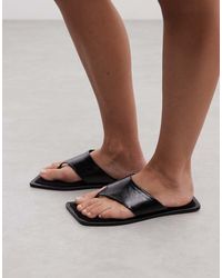 ASOS - Feline Square Toe Sandal - Lyst