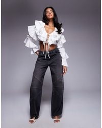 ASOS - – barrel-jeans aus denim - Lyst