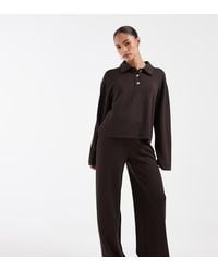 Vero Moda - Super Soft Tie Waist Wide Leg jogger Co-ord - Lyst