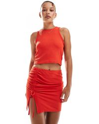 Vero Moda - Textured Jersey Beach Mini Skirt - Lyst