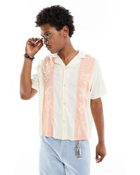 Native Youth - Boxy Fit Shirt With Embroidered Panels - Lyst