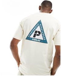 Parlez - Cotton Back Print Short Sleeve T-shirt - Lyst
