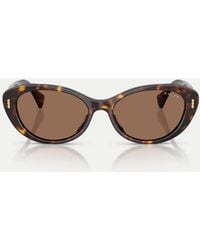 Ralph - Oval Sunglasses With Lens - Lyst